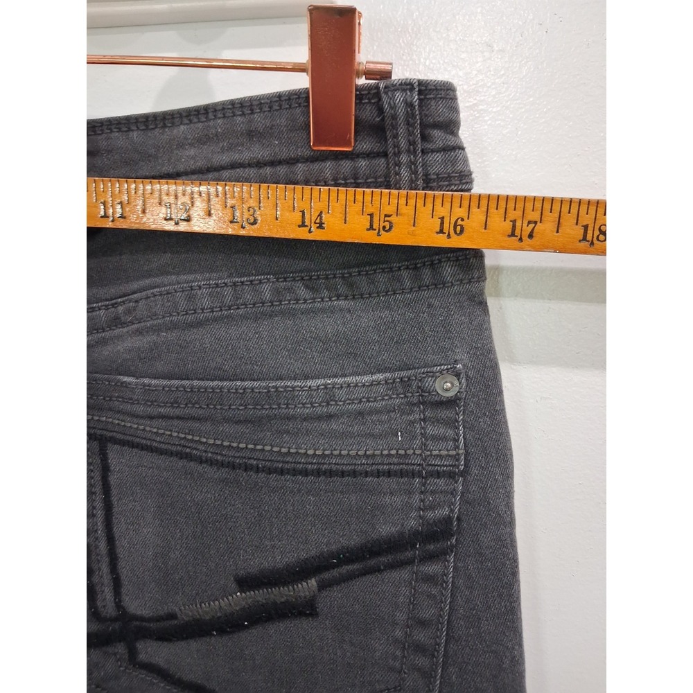Paperdenim&cloth Mens Slim Straight Jeans Faded Black Stretch 32x30 (Actual 29) - Picture 4 of 6